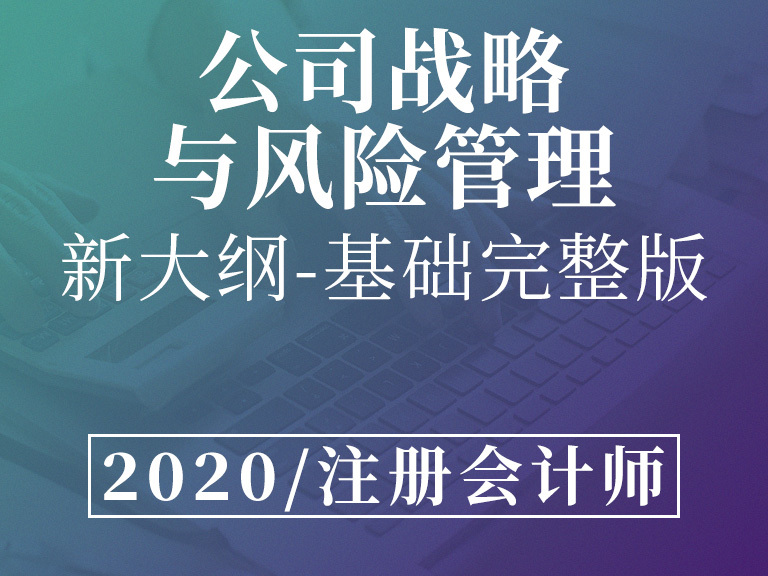 《注册会计师-公司战略与风险管理》课程