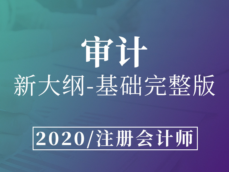 《注册会计师-审计》课程