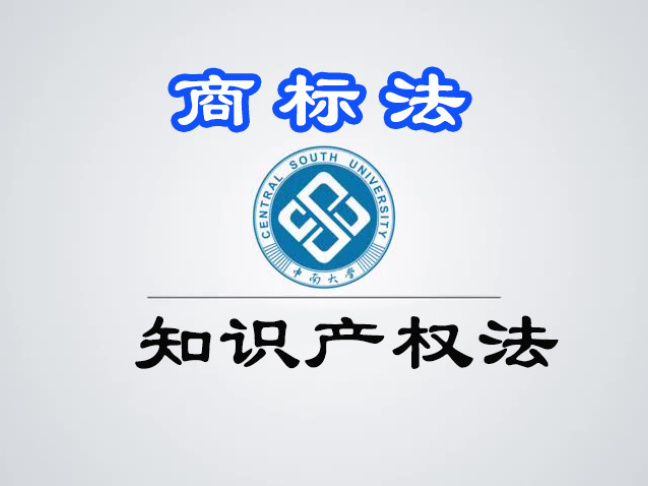 《知识产权法——商标法》课程