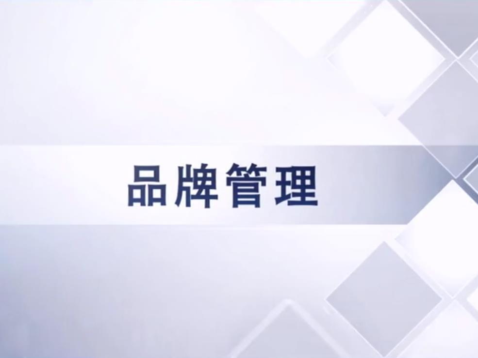 《品牌管理》课程